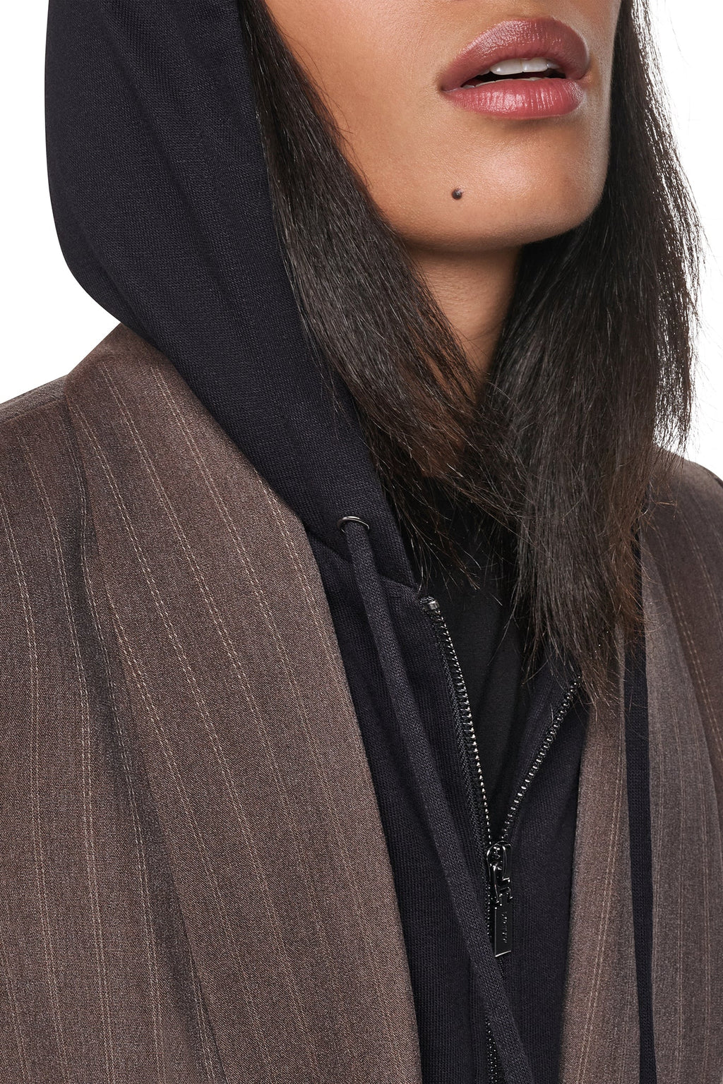 HOODED BLAZER