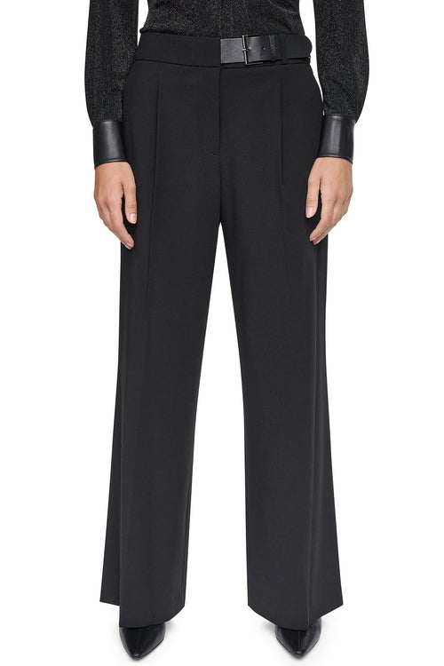 BELTED WIDE LEG TROUSER