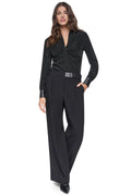 BELTED WIDE LEG TROUSER