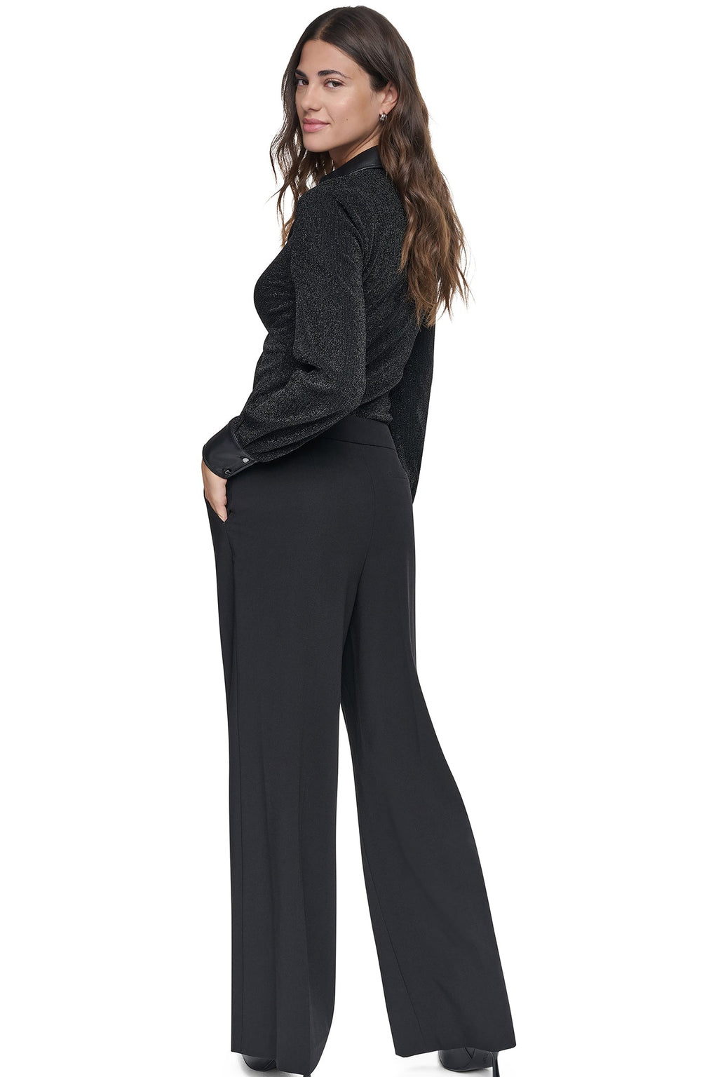 BELTED WIDE LEG TROUSER