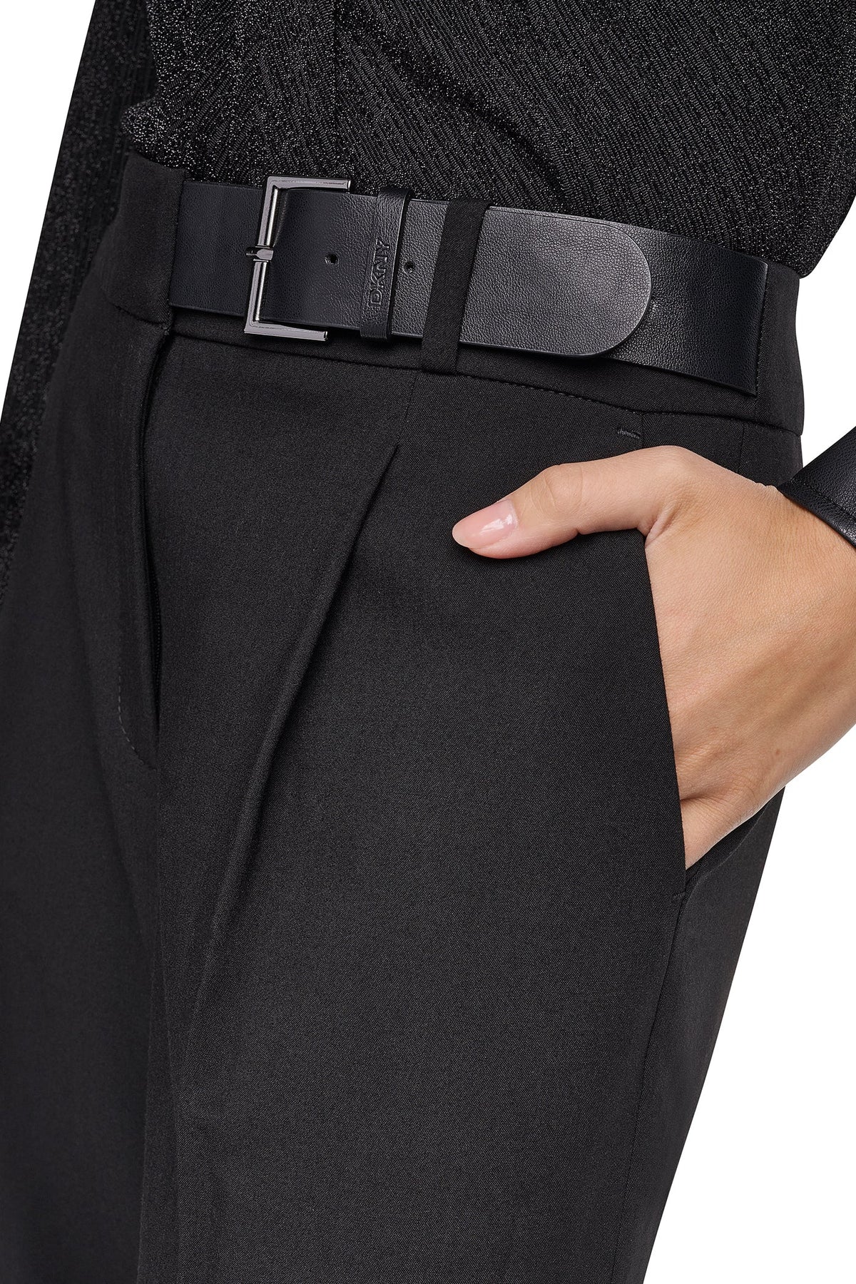 BELTED WIDE LEG TROUSER