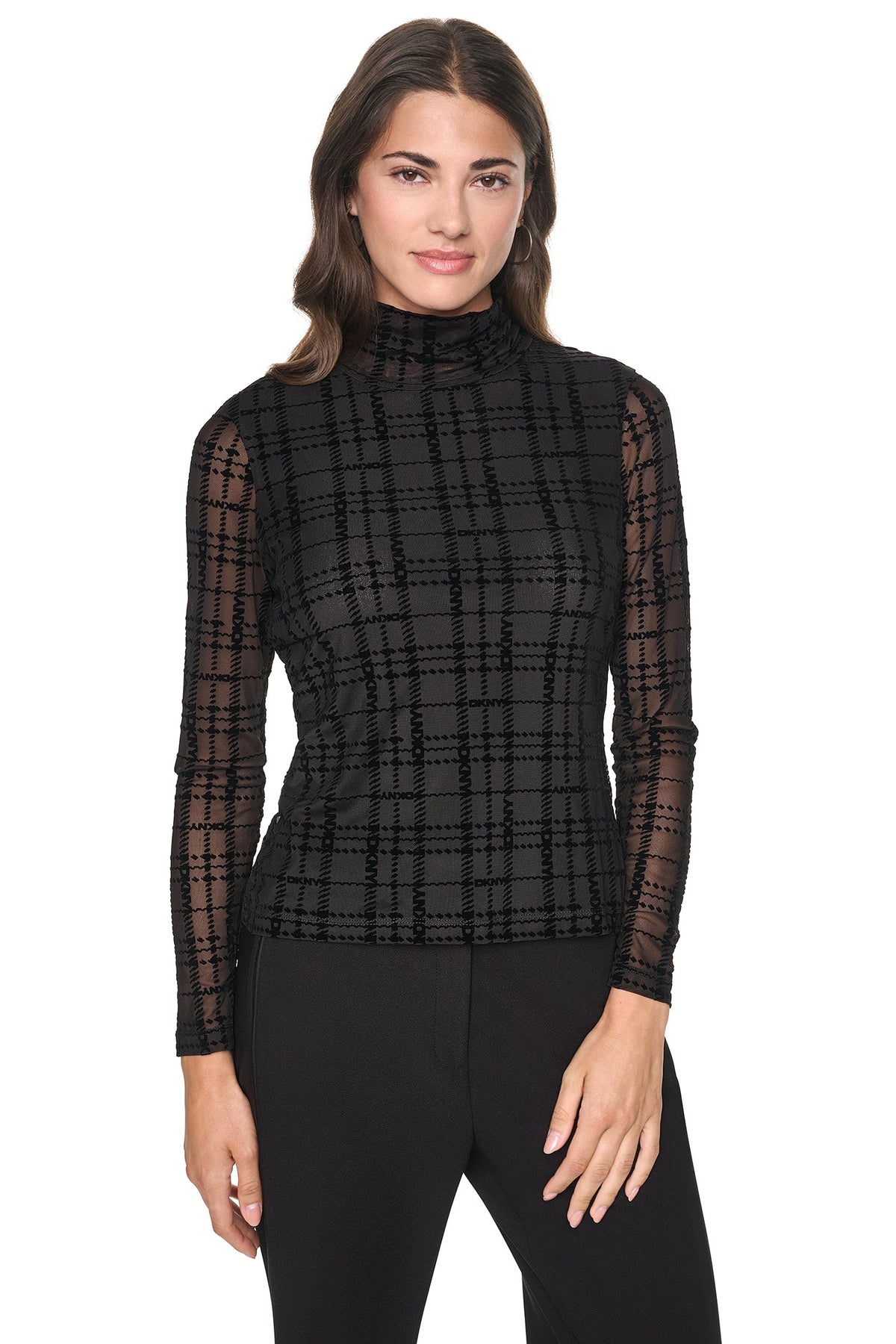 MOCK NECK KNIT TOP