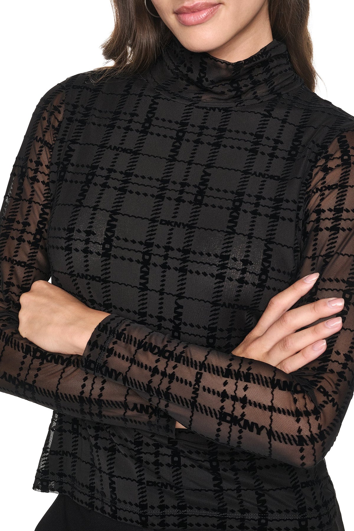 MOCK NECK KNIT TOP
