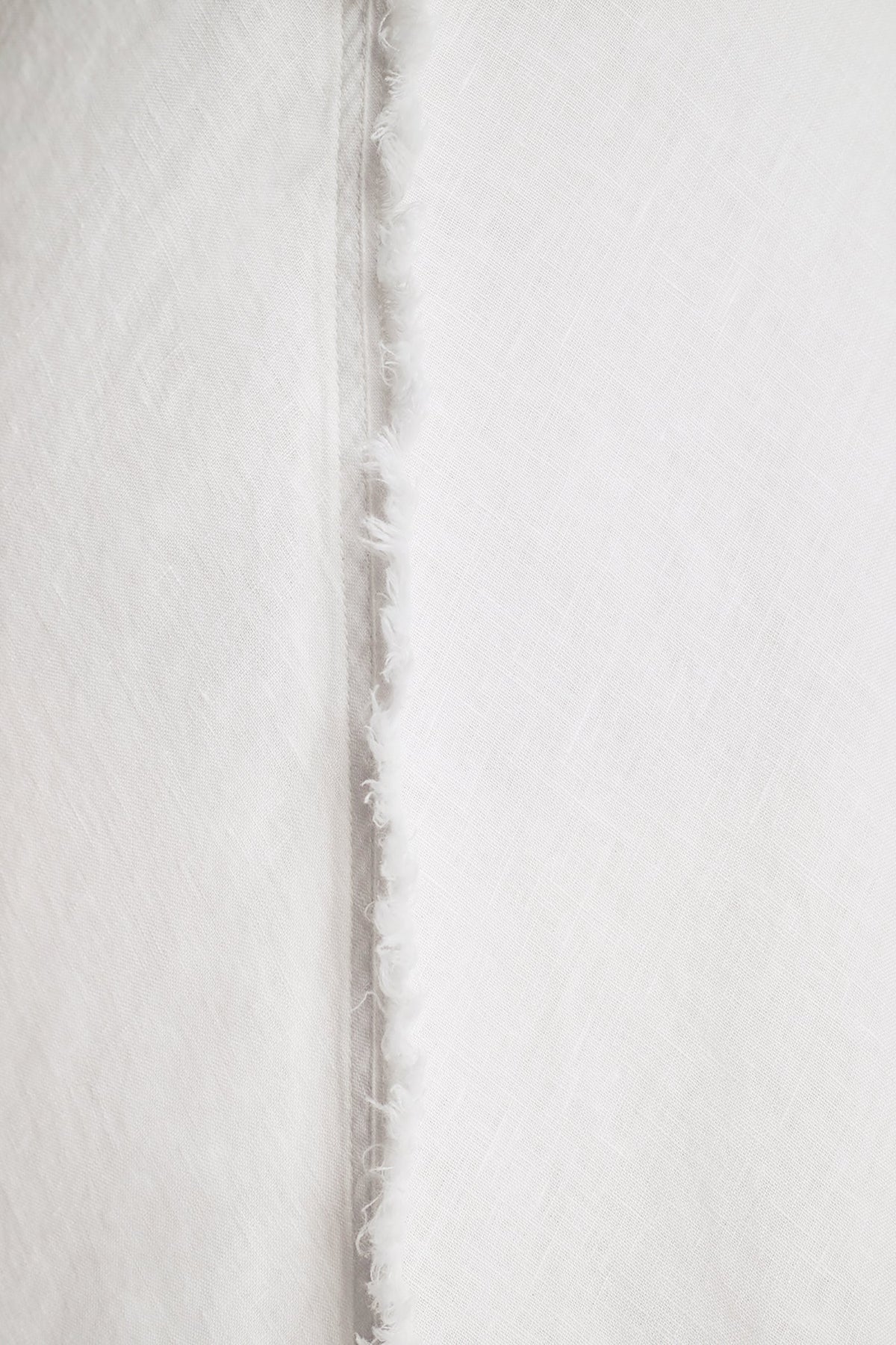 FRAYED LINEN MAXI DRESS