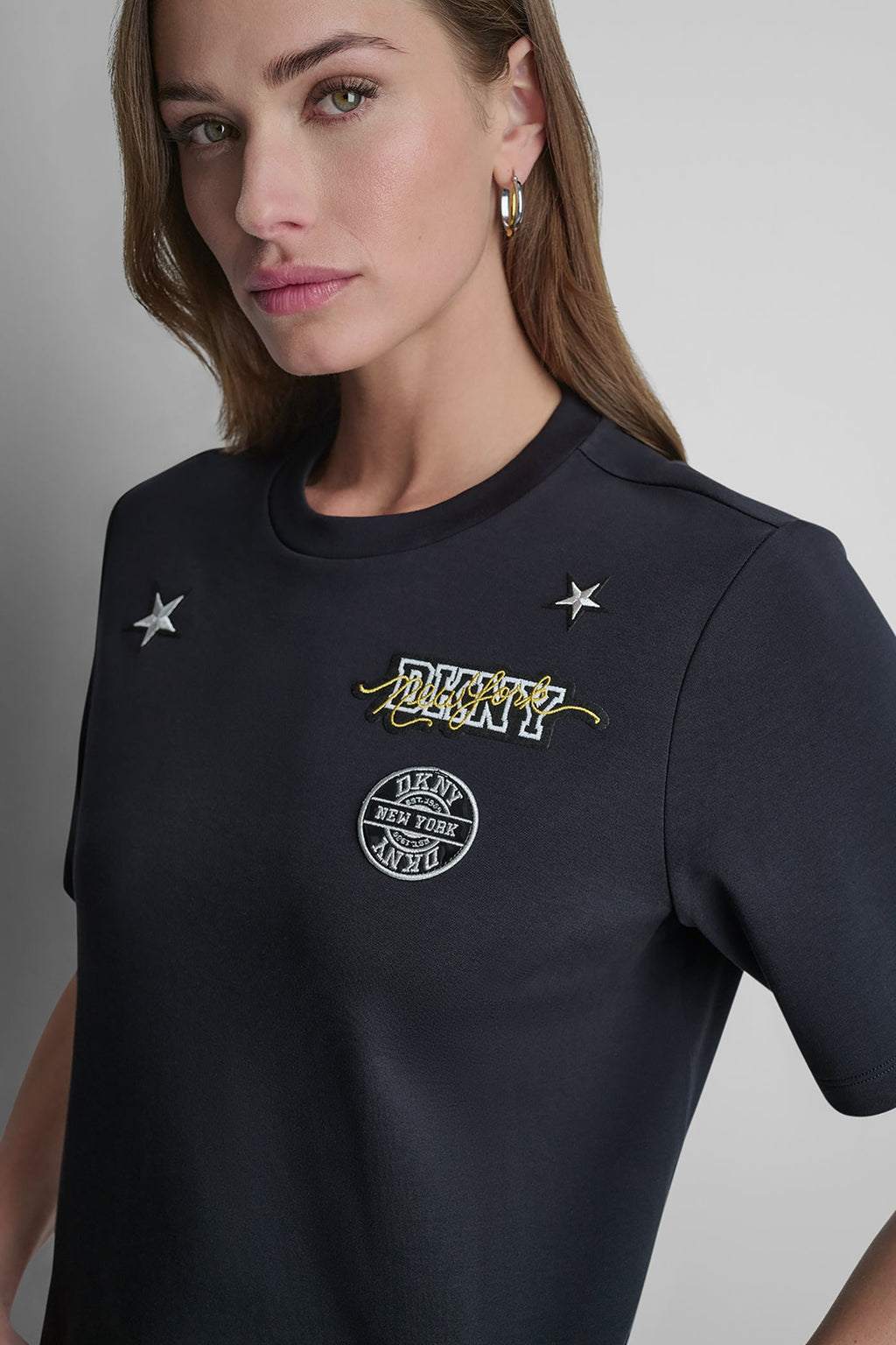 COTTON SHORT SLEEVE LOGO TOP