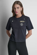 COTTON SHORT SLEEVE LOGO TOP