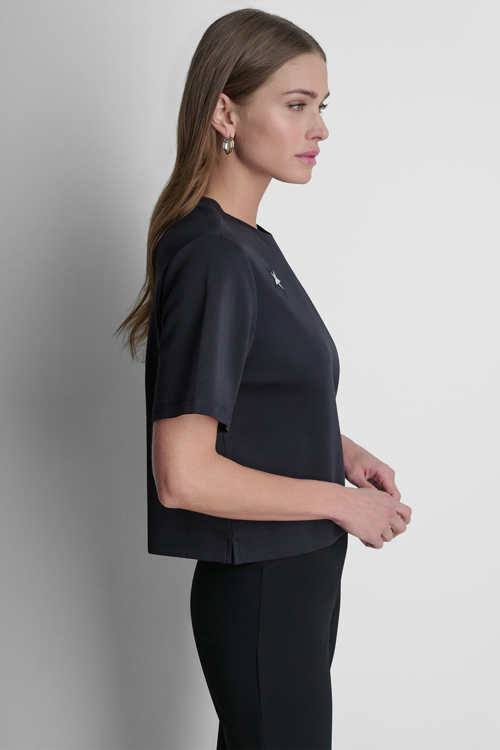 COTTON SHORT SLEEVE LOGO TOP
