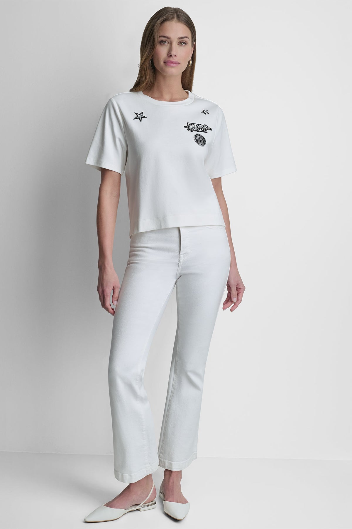 COTTON SHORT SLEEVE LOGO TOP