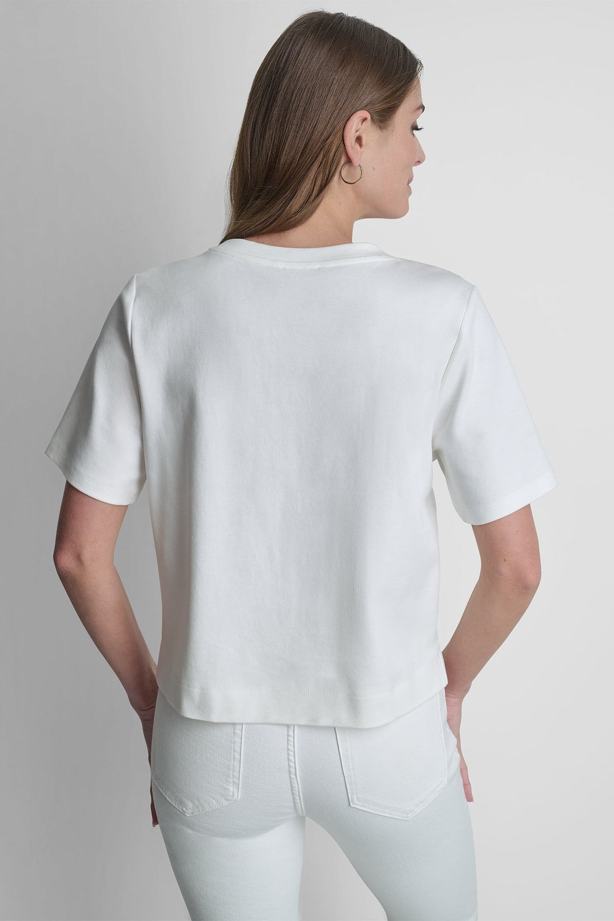 COTTON SHORT SLEEVE LOGO TOP