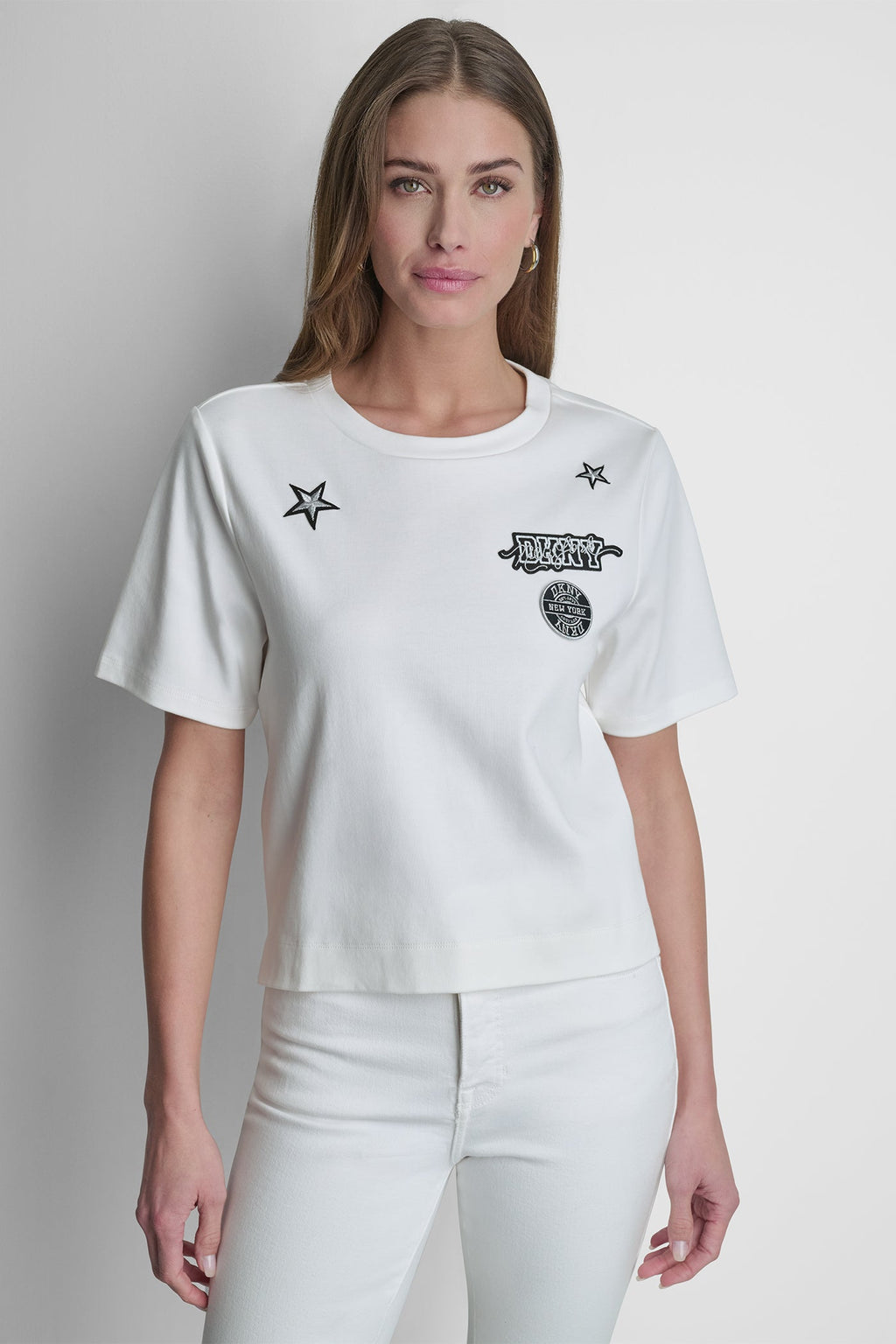COTTON SHORT SLEEVE LOGO TOP