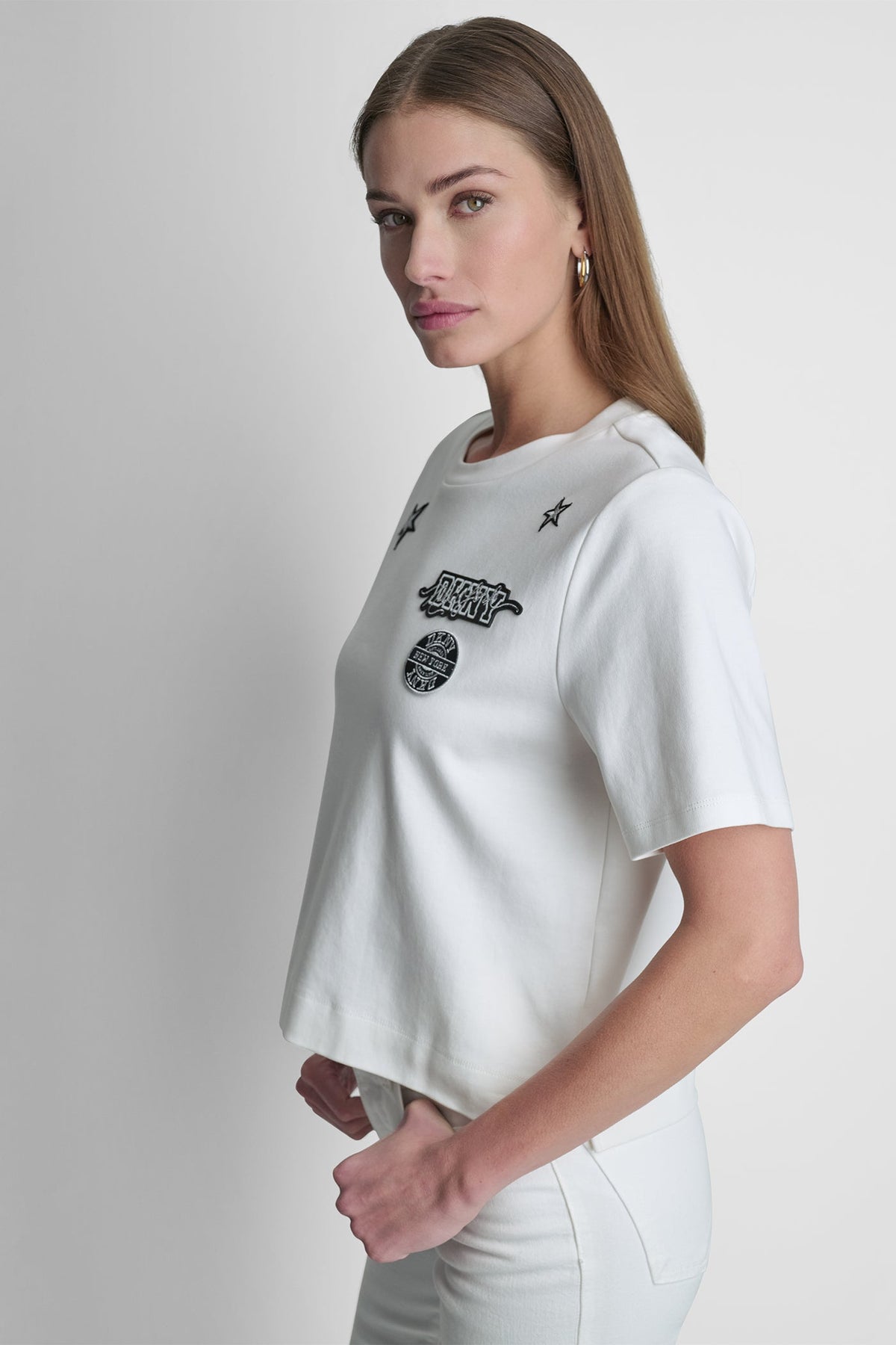 COTTON SHORT SLEEVE LOGO TOP