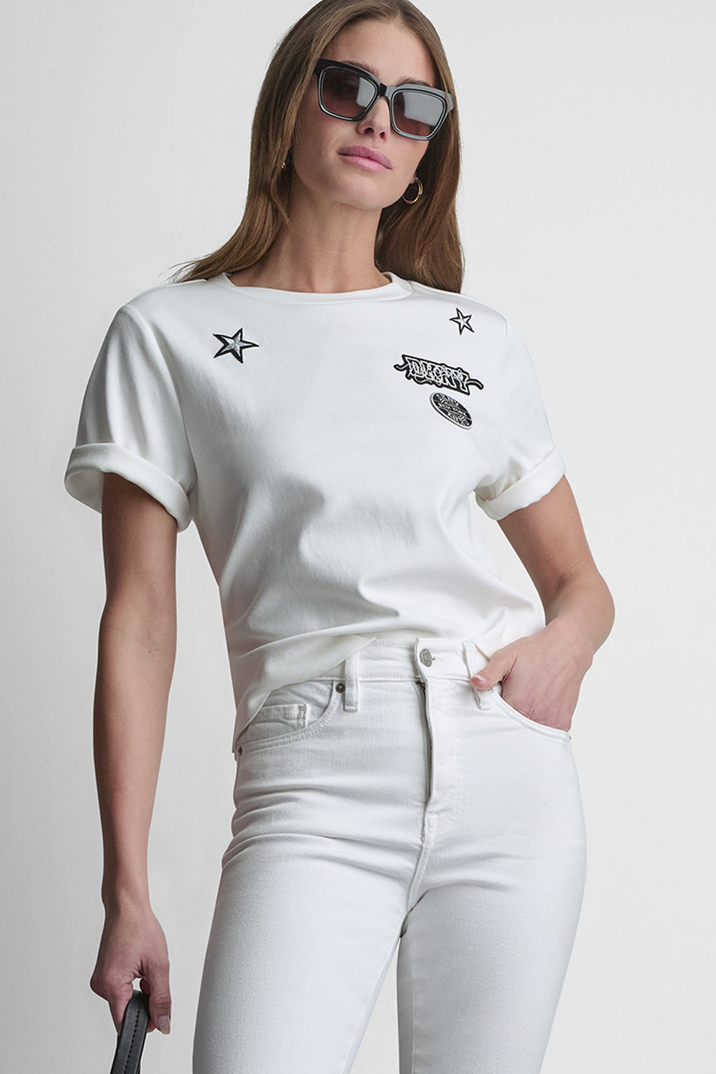 COTTON SHORT SLEEVE LOGO TOP