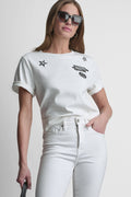 COTTON SHORT SLEEVE LOGO TOP