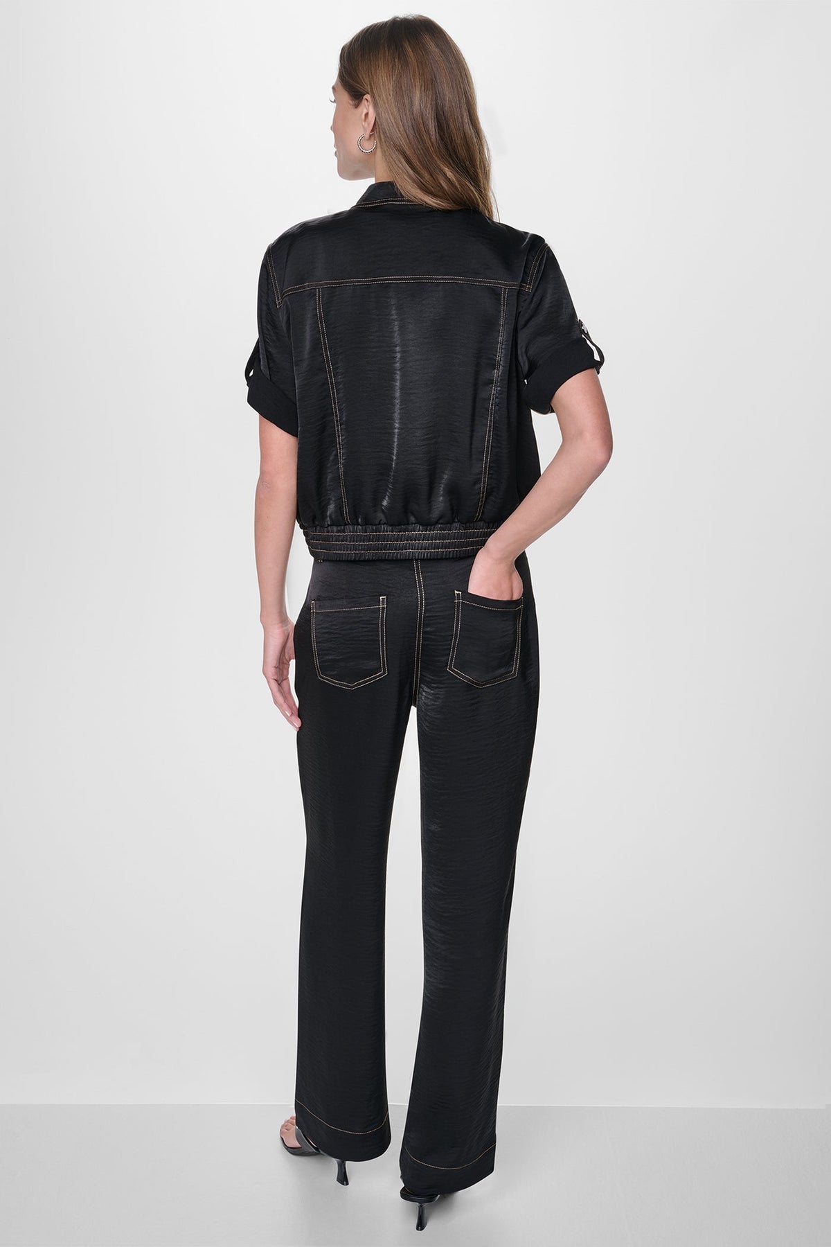 CONTRAST STITCH JACKET