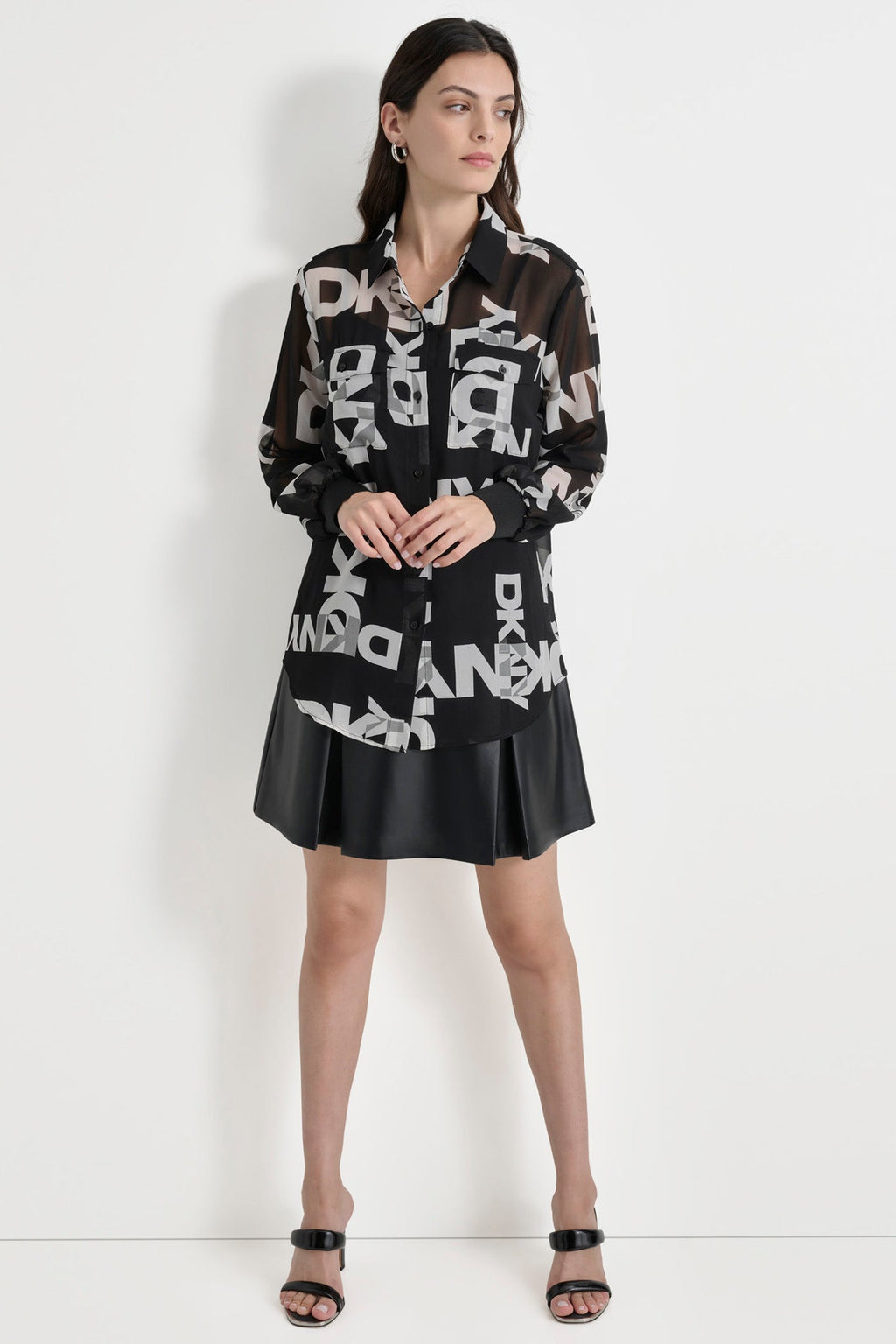 CHIFFON LOGO SHIRT