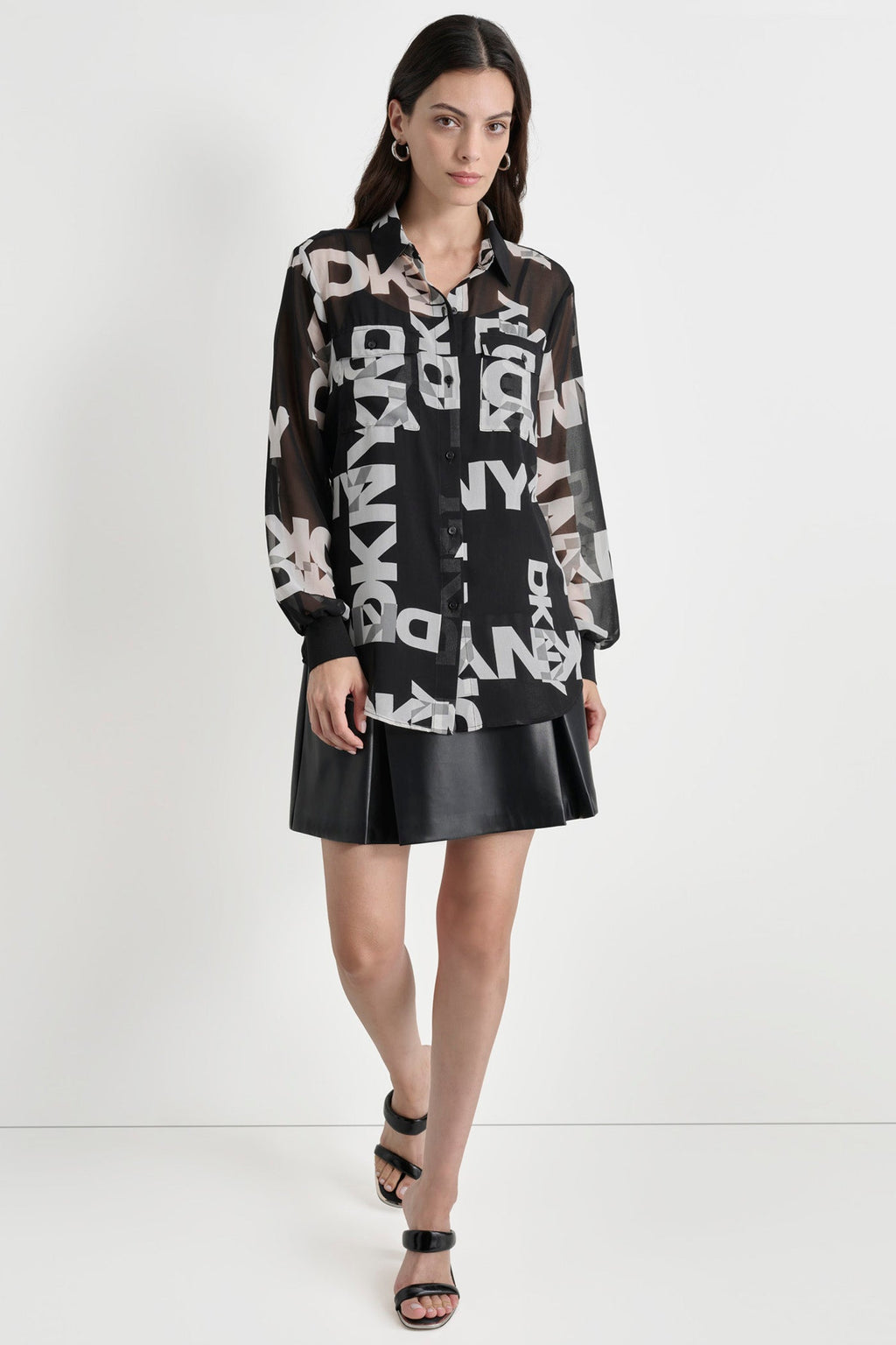 CHIFFON LOGO SHIRT