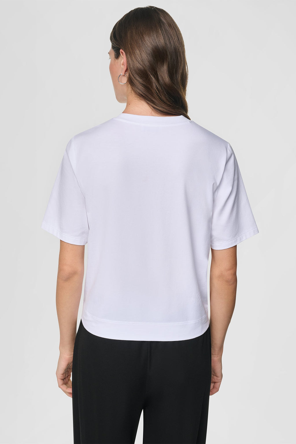 STUDDED NEWSPAPER LOGO TEE