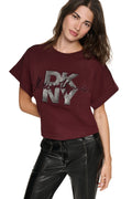 ZIP SHOULDER LOGO TEE