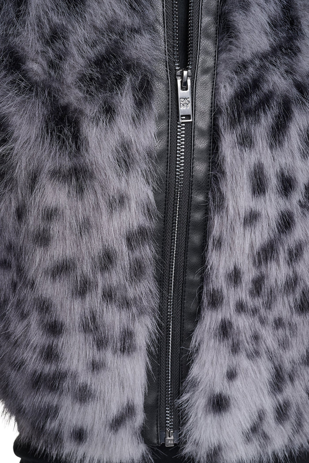 FAUX FUR ANIMAL PRINT JACKET
