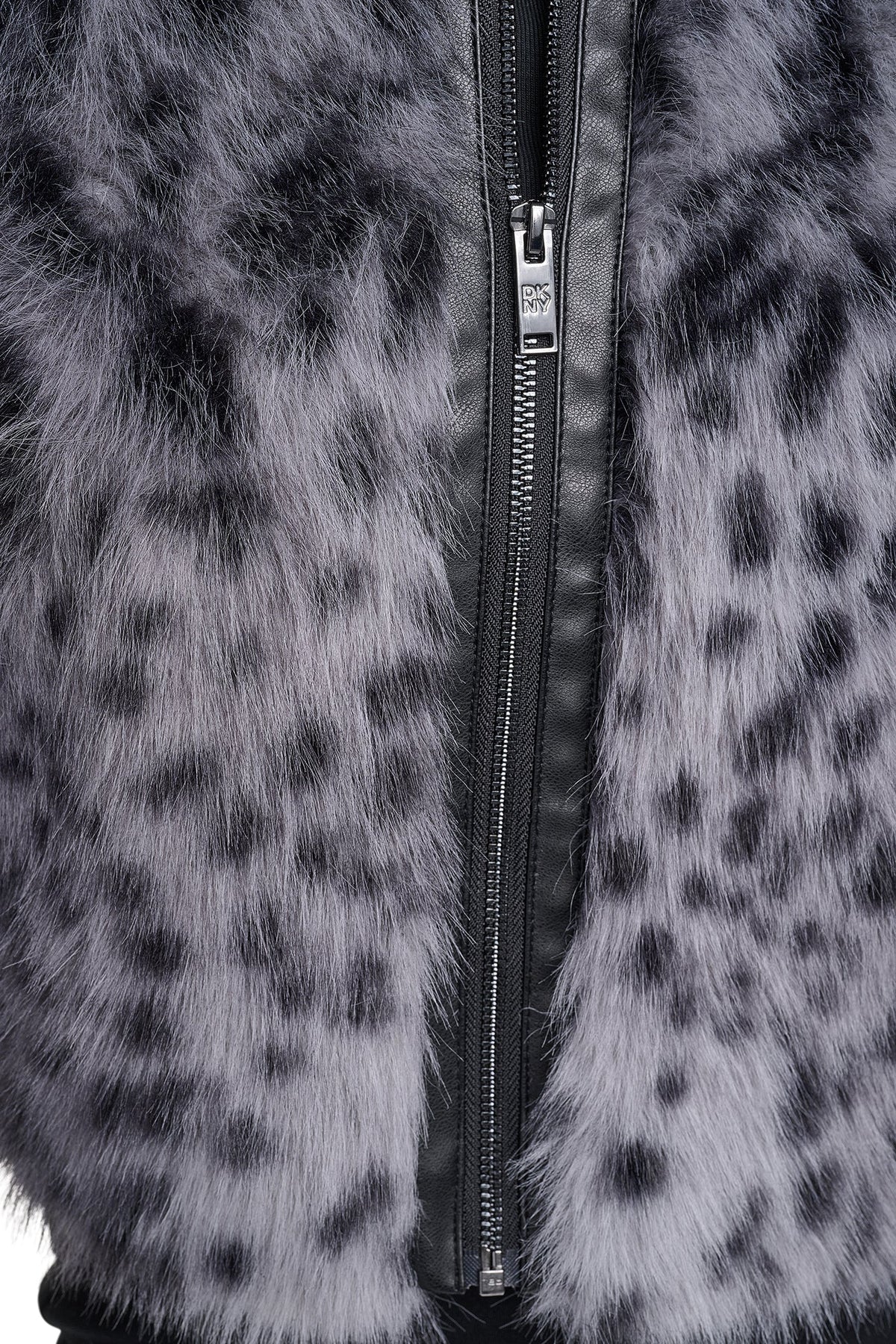 FAUX FUR ANIMAL PRINT JACKET