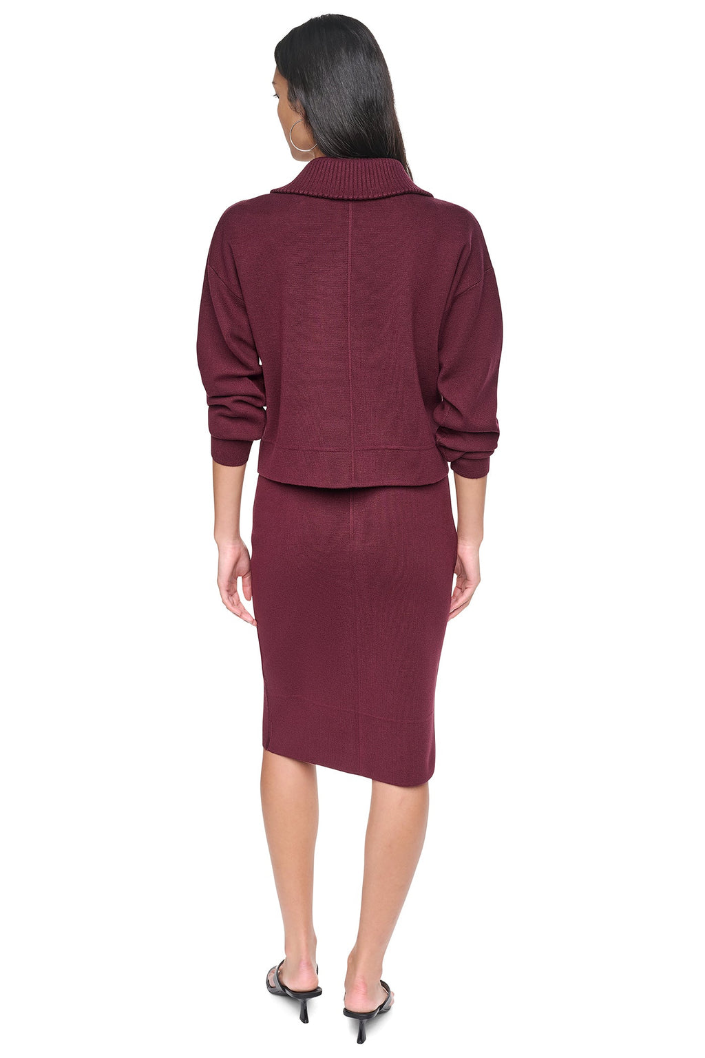 ZIP-FRONT SWEATER JACKET
