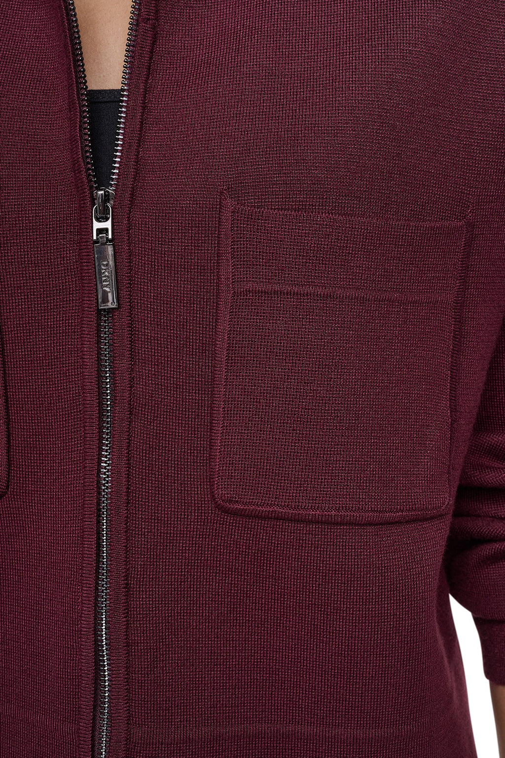 ZIP-FRONT SWEATER JACKET