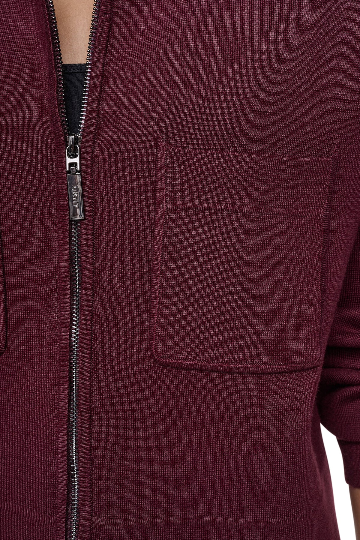 ZIP-FRONT SWEATER JACKET