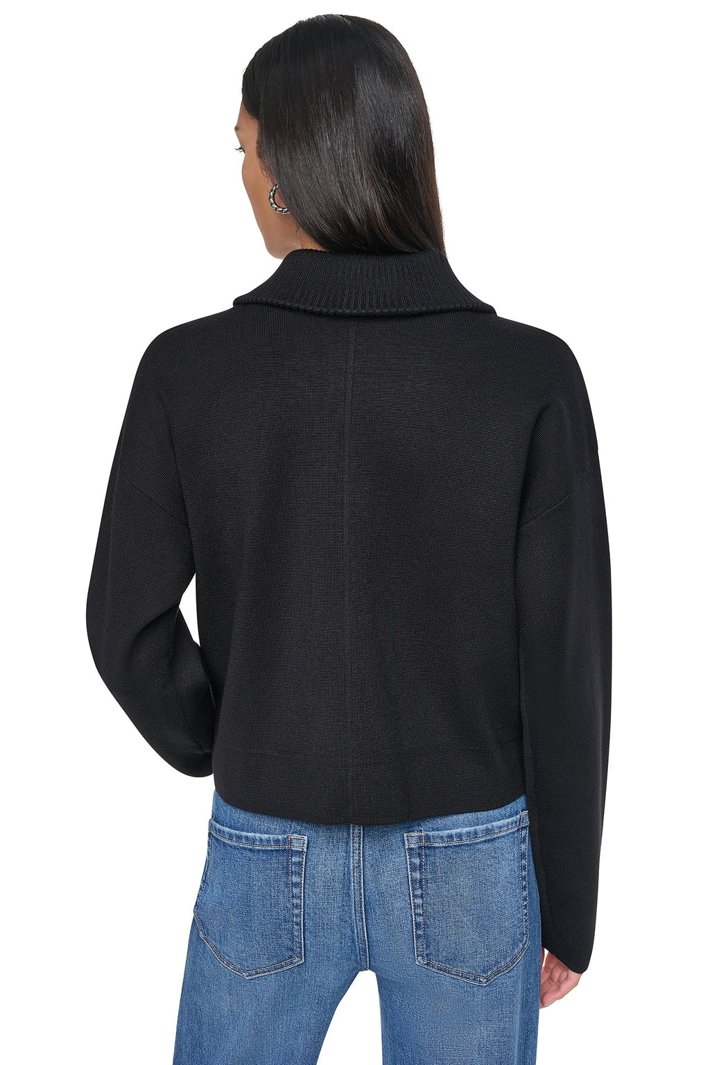 ZIP-FRONT SWEATER JACKET