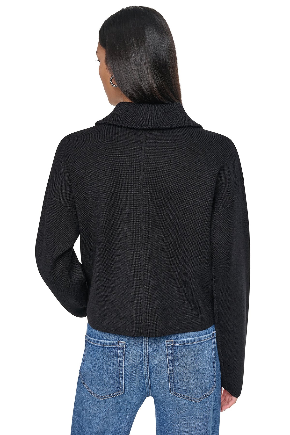 ZIP-FRONT SWEATER JACKET