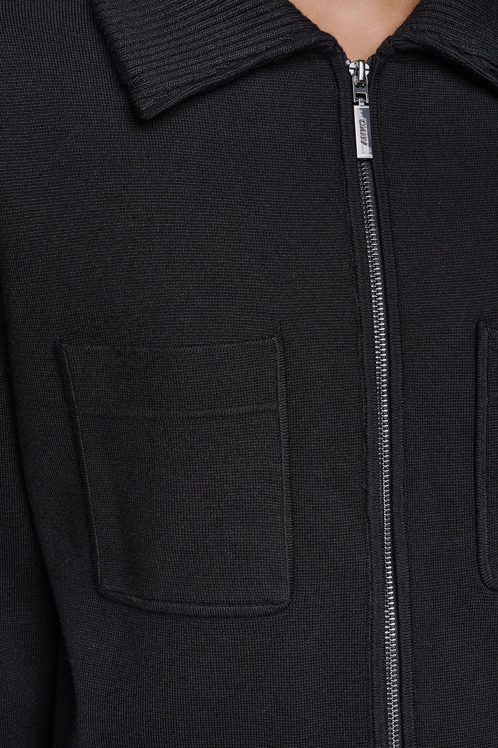 ZIP-FRONT SWEATER JACKET