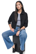ZIP-FRONT SWEATER JACKET