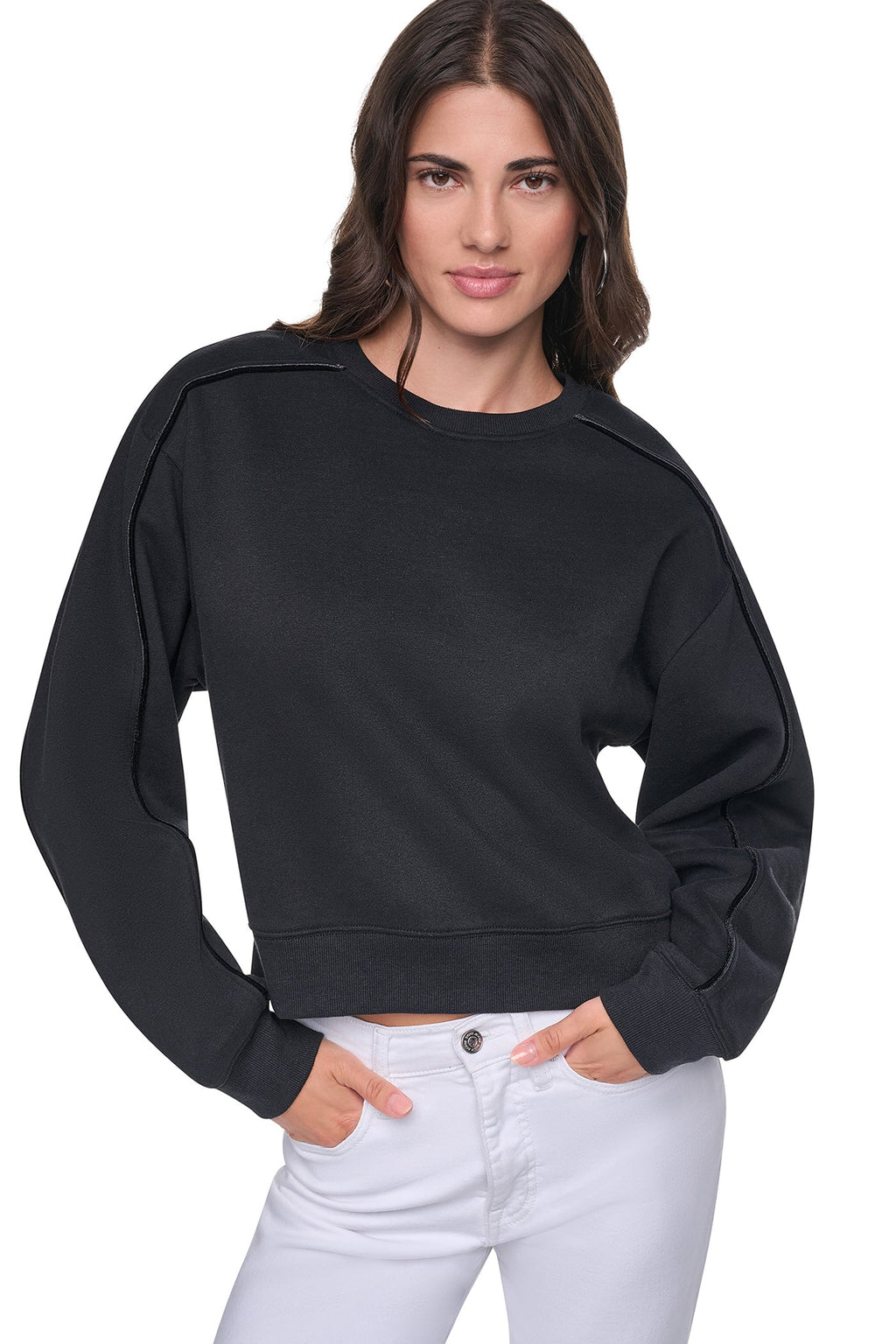 VELVET LOGO SWEATSHIRT