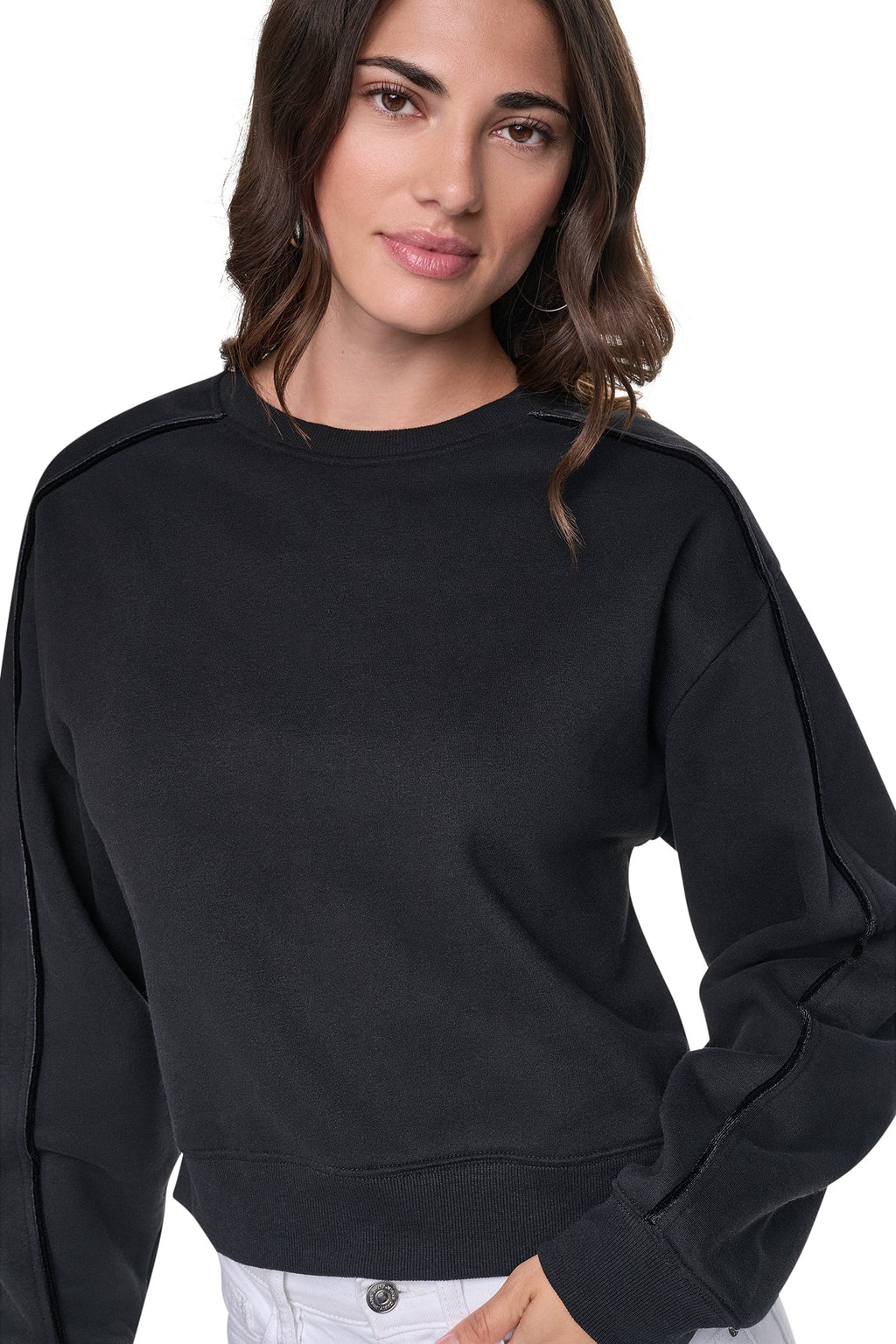 VELVET LOGO SWEATSHIRT