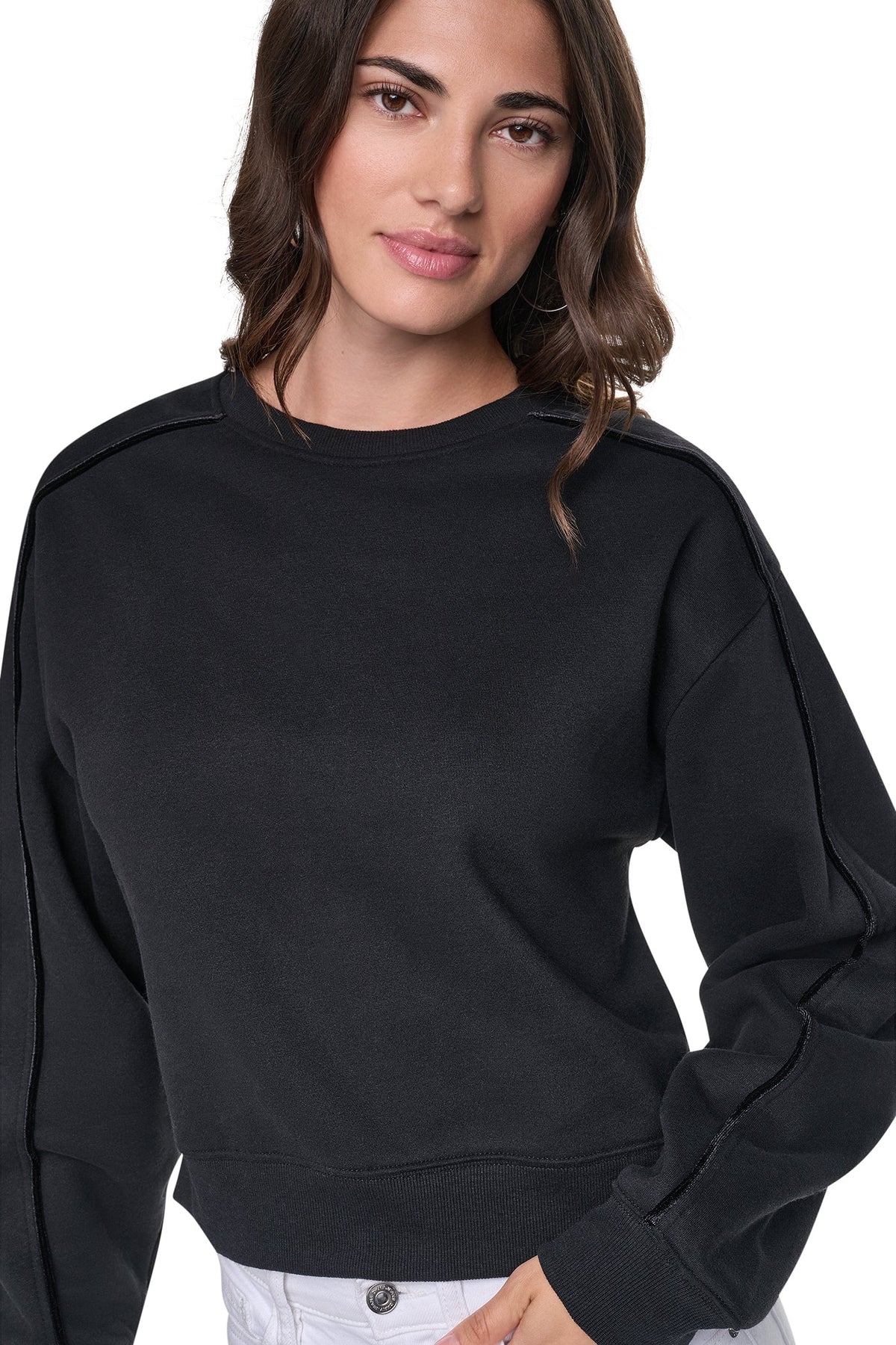 VELVET LOGO SWEATSHIRT