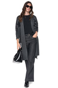 OVERSIZED METALLIC PATCH CARDIGAN