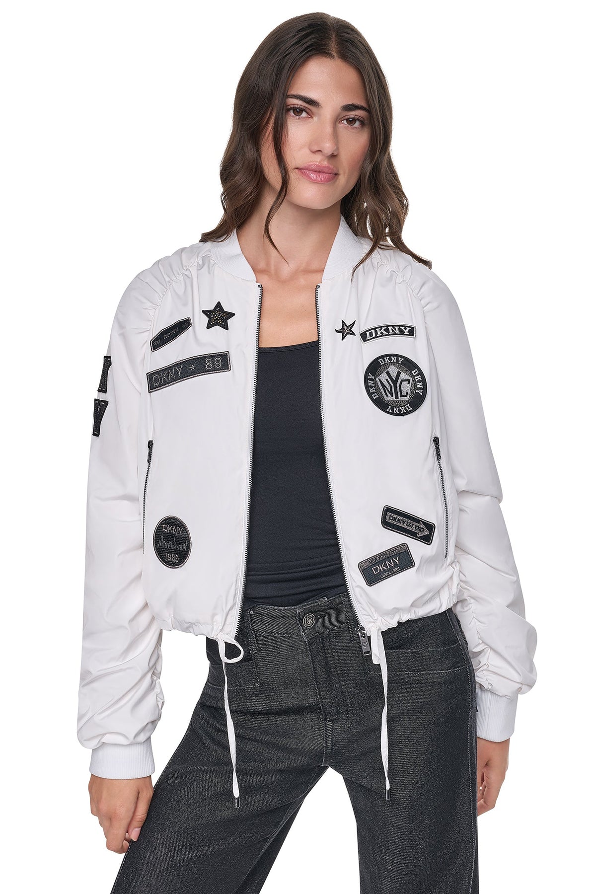 PINS & PATCHES RUCHED JACKET