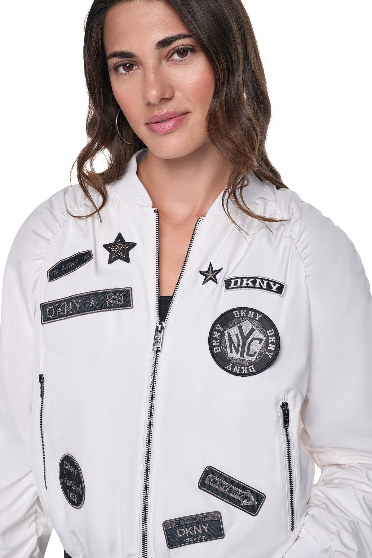 PINS & PATCHES RUCHED JACKET