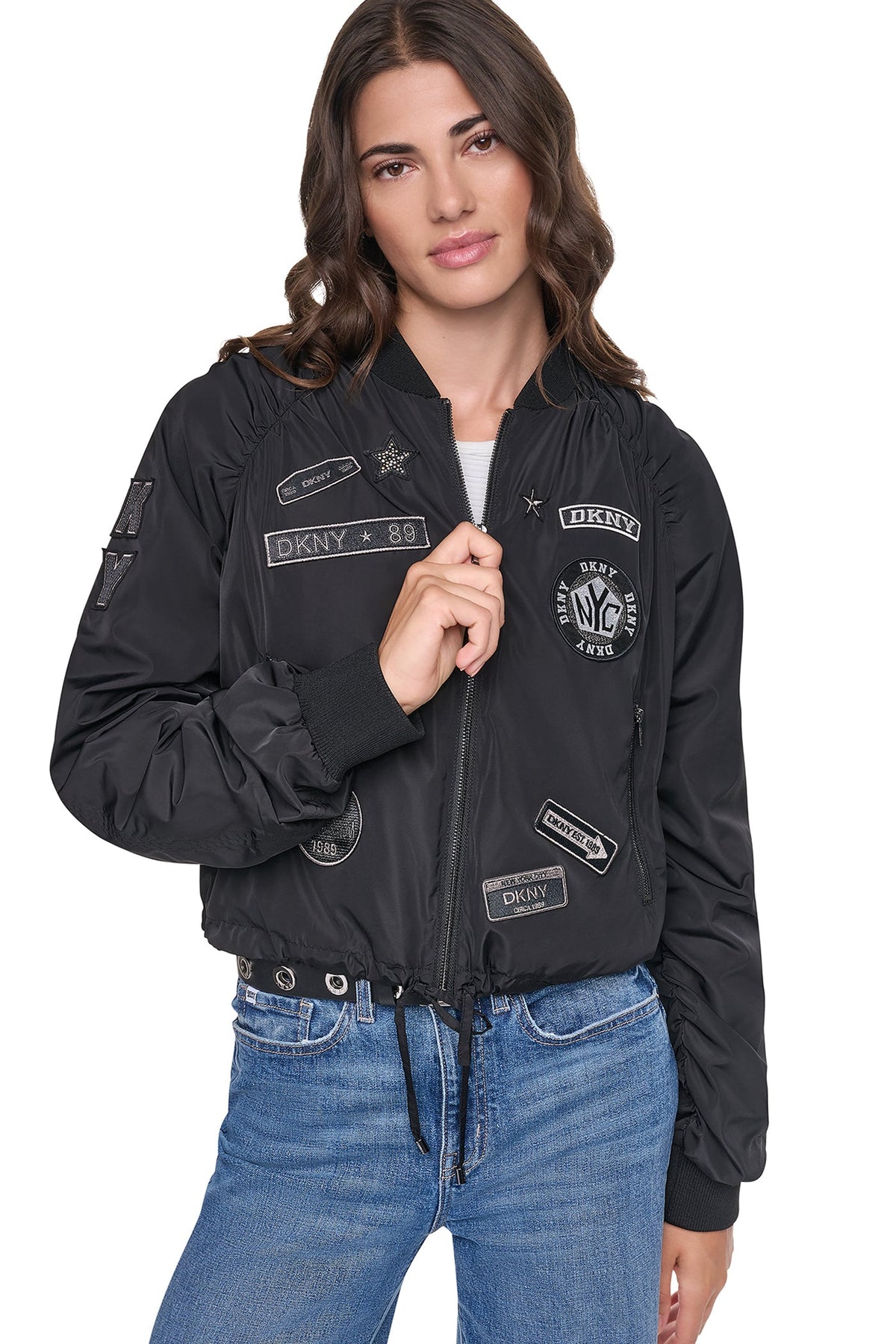 PINS & PATCHES RUCHED JACKET