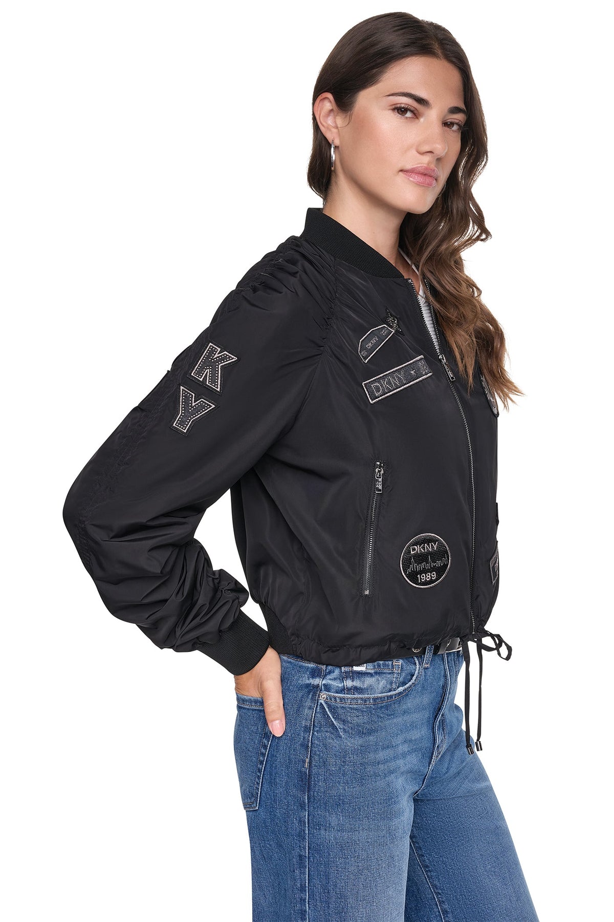 PINS & PATCHES RUCHED JACKET