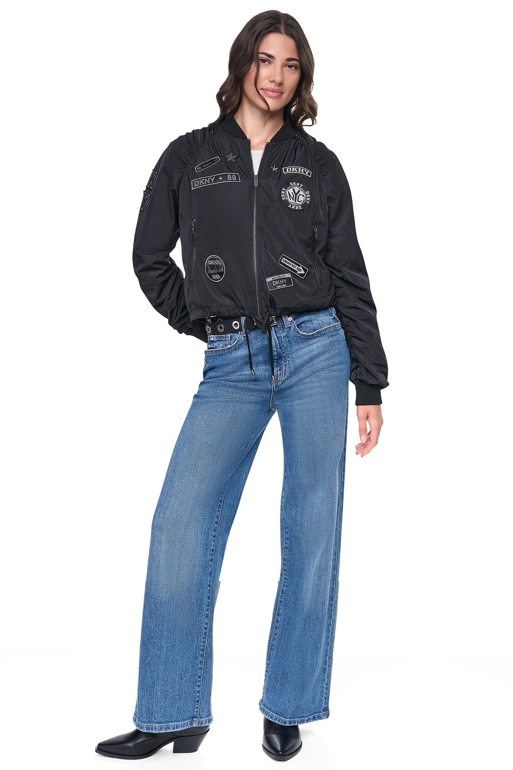 PINS & PATCHES RUCHED JACKET