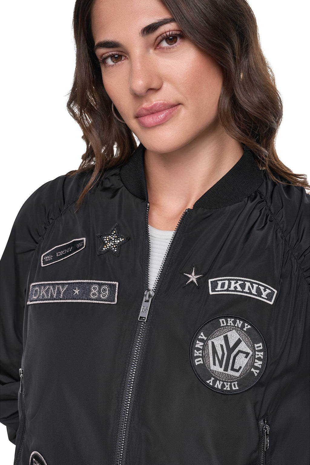 PINS & PATCHES RUCHED JACKET