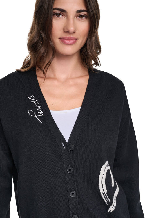 BRUSHSTROKE HEART CARDIGAN