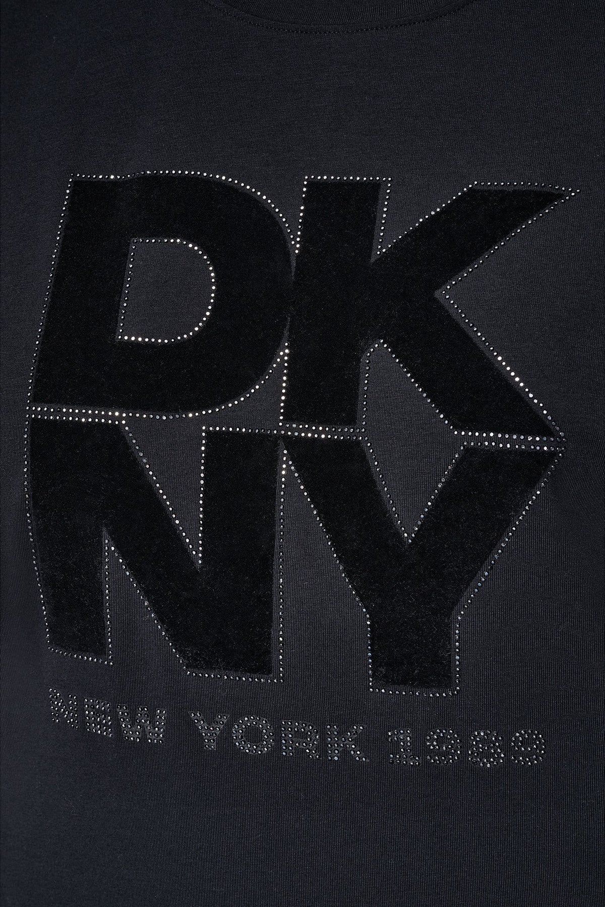 FLOCKED LOGO TEE