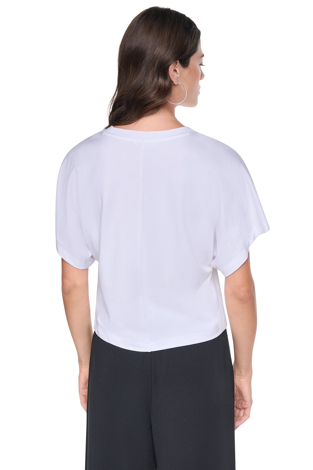 FLOCKED LOGO TEE