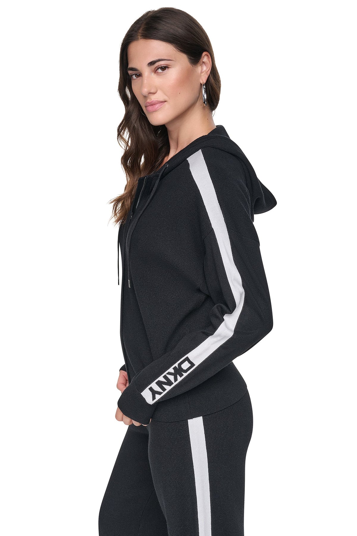 LOGO STRIPE HOODIE SWEATER