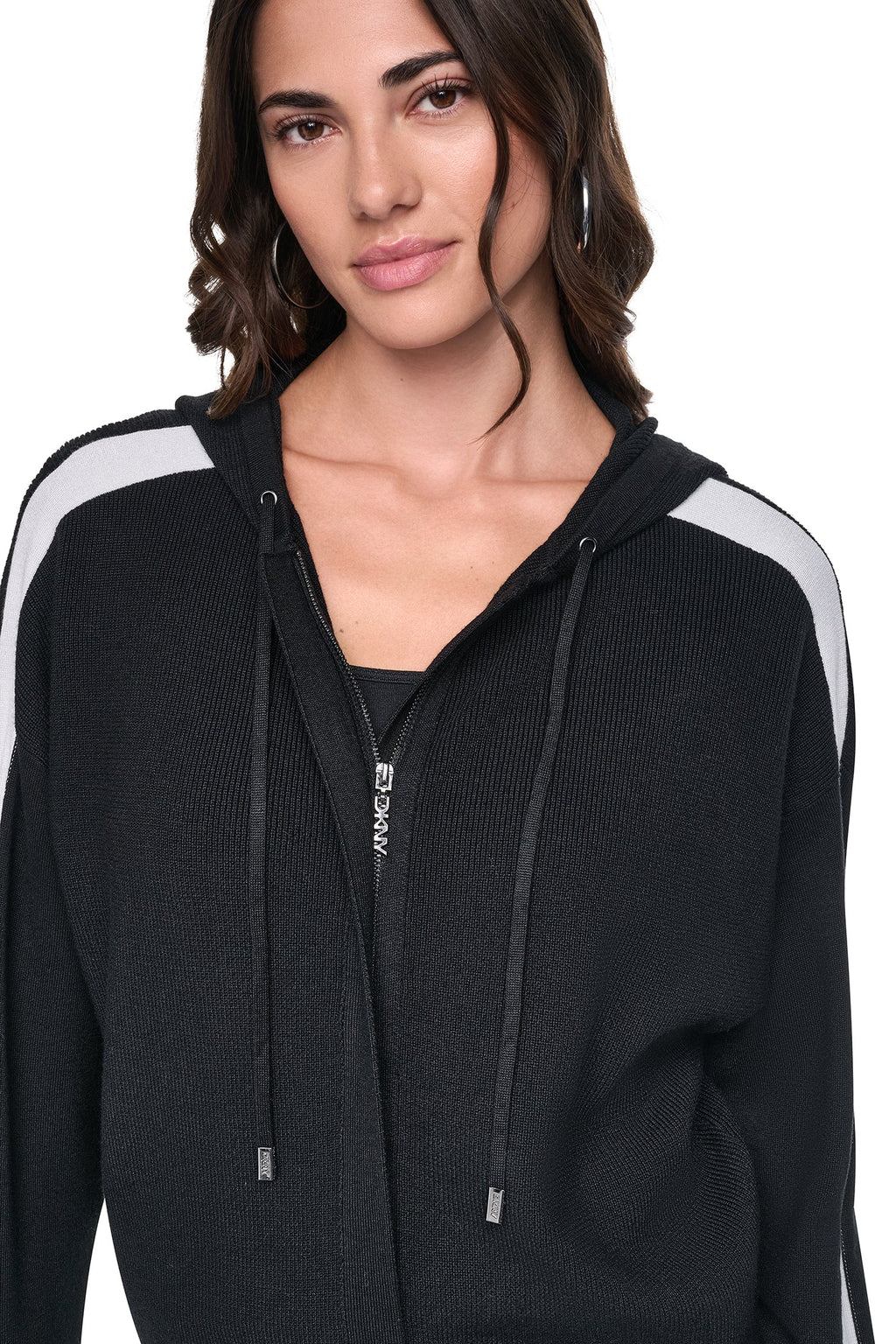 LOGO STRIPE HOODIE SWEATER