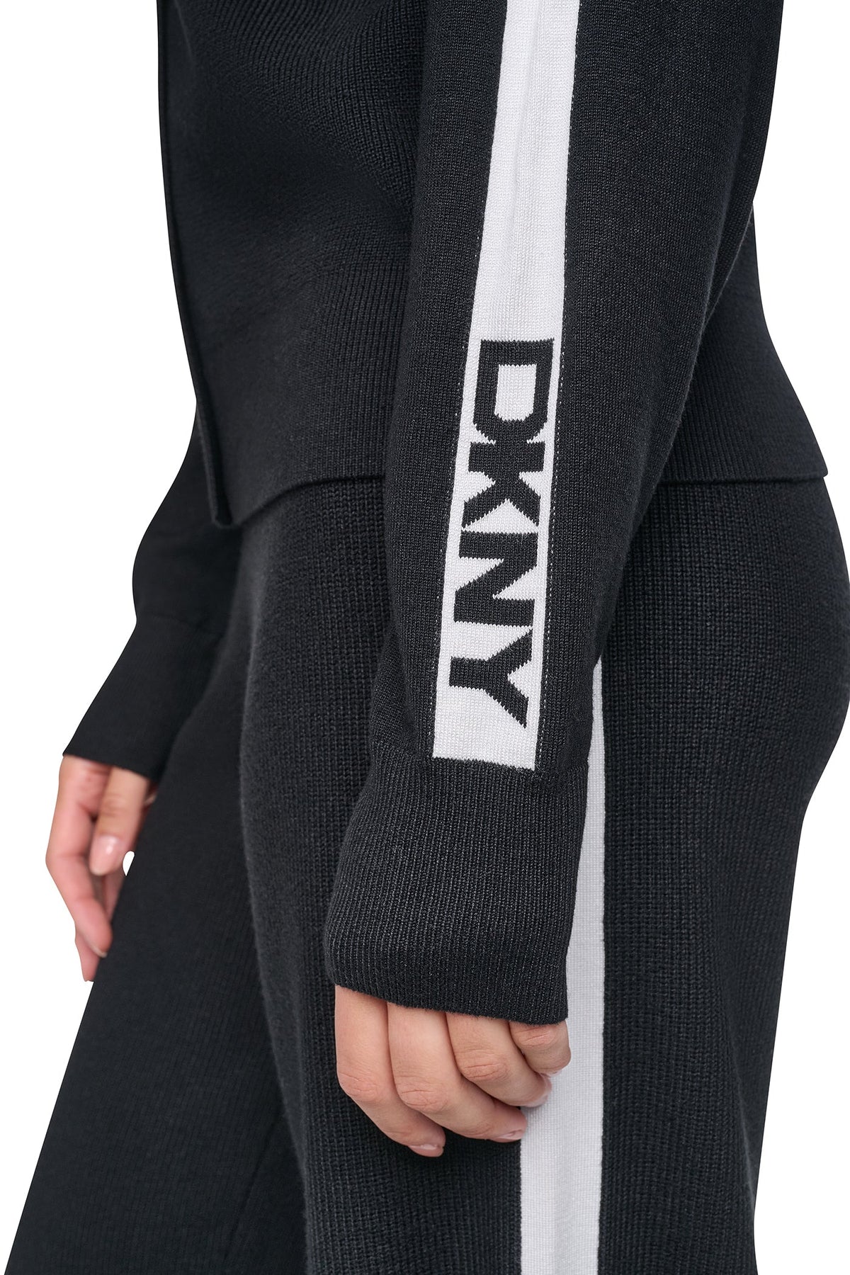 LOGO STRIPE HOODIE SWEATER