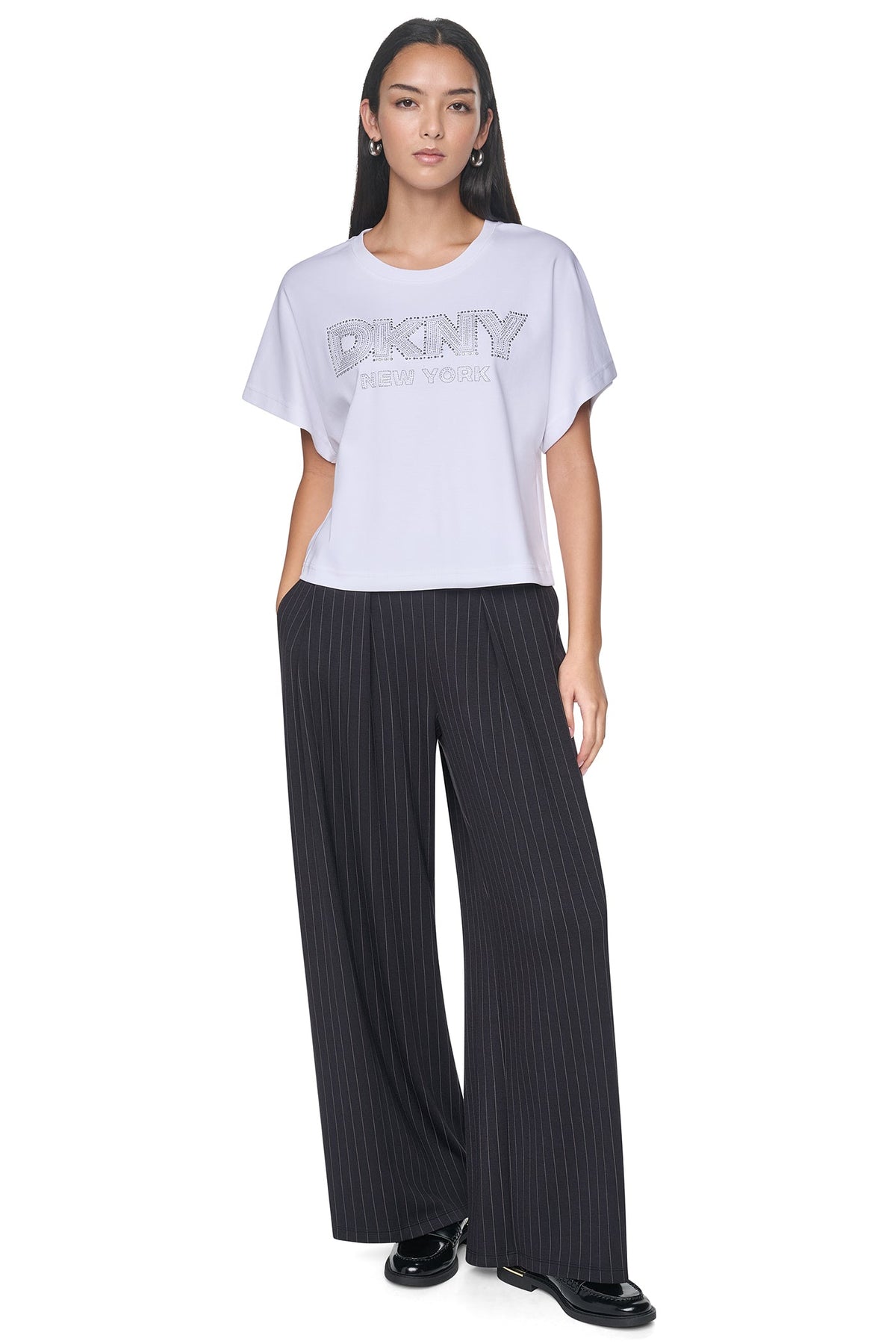 EMBELLISHED LOGO DOLMAN TEE