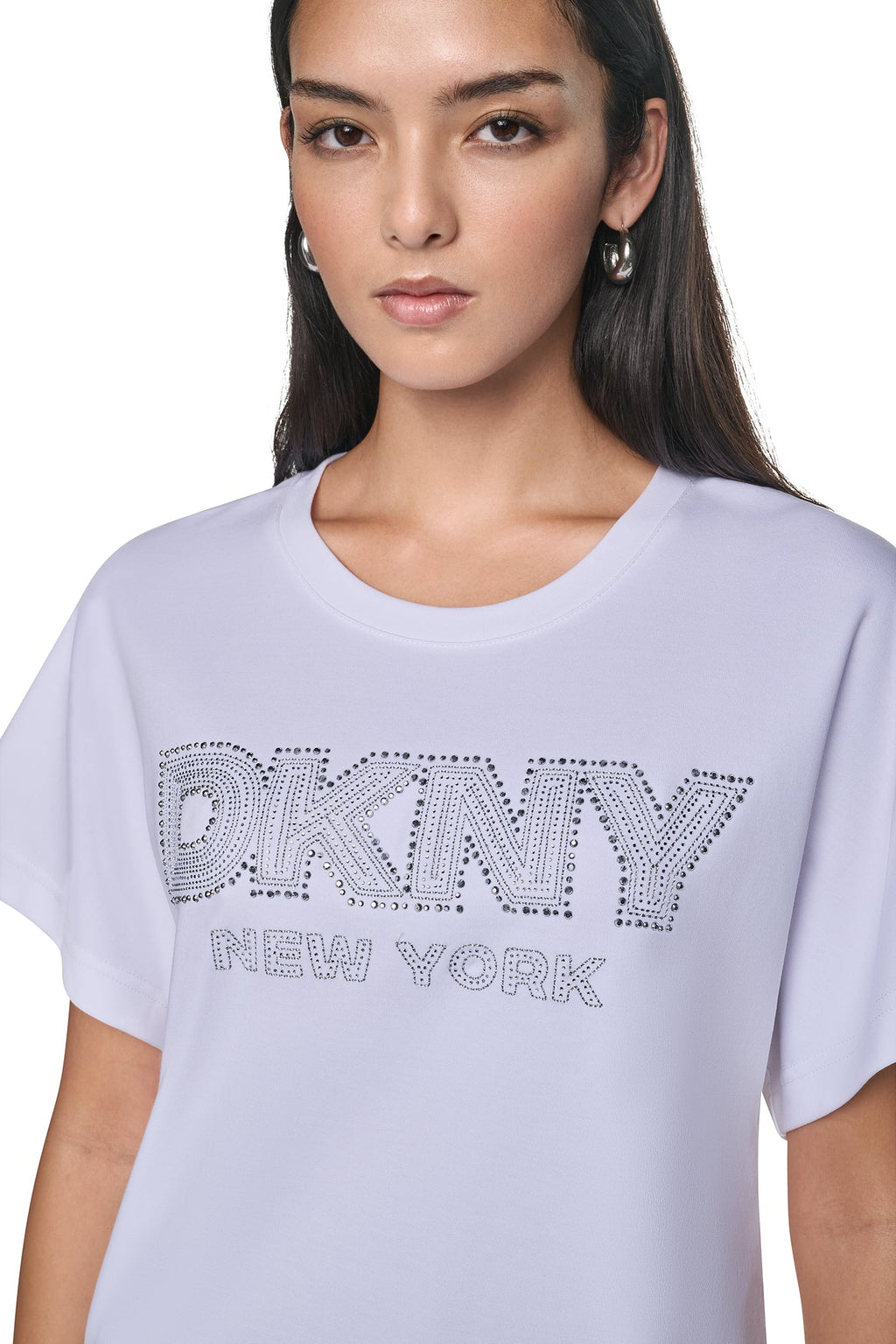 EMBELLISHED LOGO DOLMAN TEE