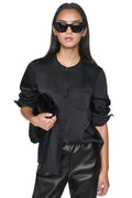 EMBELLISHED NECKTIE BLOUSE